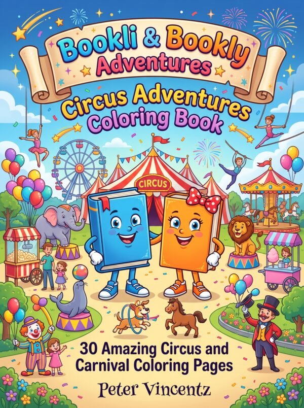 Bookly & Bookli Circus Adventures Coloring Book
